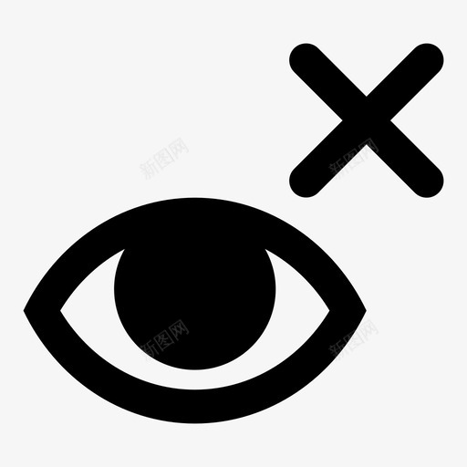 看不见的隐藏的眼睛的图标svg_新图网 https://ixintu.com 看不见的 眼睛的 隐藏的