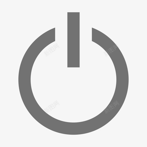 电源按钮启动和开发材料标图标svg_新图网 https://ixintu.com 启动和开发材料设计图标 电源按钮