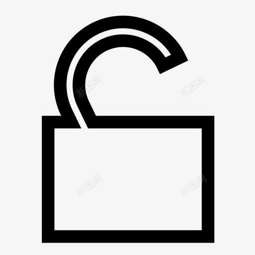 解锁安全保险箱图标svg_新图网 https://ixintu.com 保险箱 免提 危险 品牌 安全 房屋 打开 技术 挂锁 线路图标 解锁