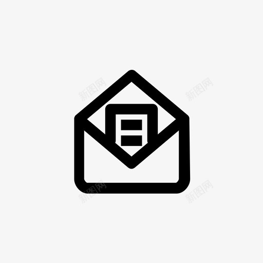 公开信信箱电子邮件图标svg_新图网 https://ixintu.com 信箱 公开信 收件箱 杂项 电子邮件 纸张 邮件