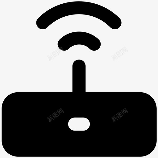 wifi调制解调器无线网络信号图标svg_新图网 https://ixintu.com internet设备 wifi调制解调器 wlan 信号 发送 多媒体加粗实心图标 接收 无线网络 路由器 连接