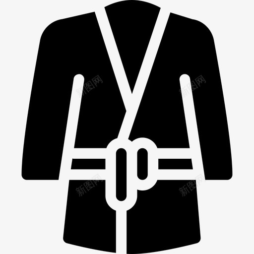 浴袍淋浴卫生间图标svg_新图网 https://ixintu.com 卫生间 和服 家居服 晨衣 浴室 浴袍 淋浴 烟熏夹克 睡衣 酒店实心图标