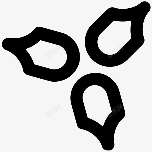 鲜花圣诞大胆的线条图标svg_新图网 https://ixintu.com 圣诞大胆的线条图标 鲜花