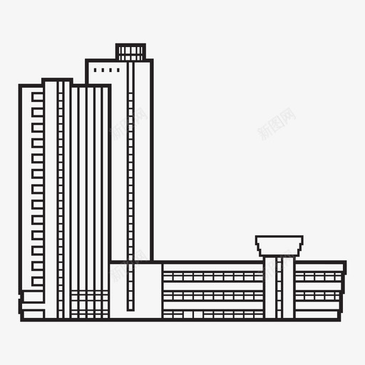 旅游饭店图标svg_新图网 https://ixintu.com 旅游饭店