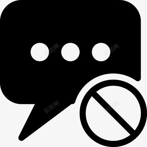 关闭聊天取消聊天丢弃图标svg_新图网 https://ixintu.com 丢弃 关闭聊天 删除 取出 取消聊天 撤消 消息 消息聊天实心图标 连接 通信