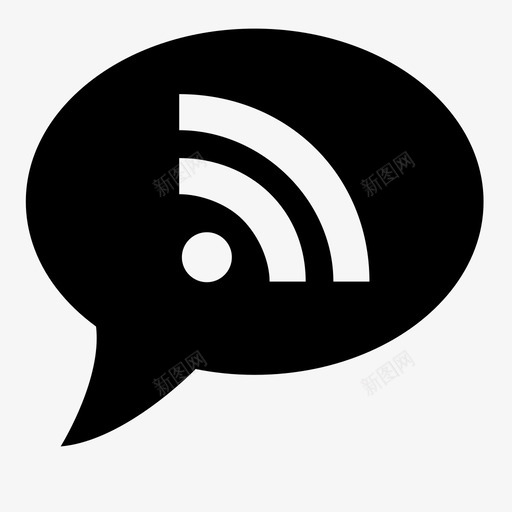 rssfeed八卦图标svg_新图网 https://ixintu.com feed rss 八卦 在线 新闻 更新 消息 演讲气泡 阅读