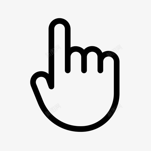 点符号显示图标svg_新图网 https://ixintu.com 手 手指 指示 指针 显示 点 直接 符号 线条图标ui 肢体语言 顶部