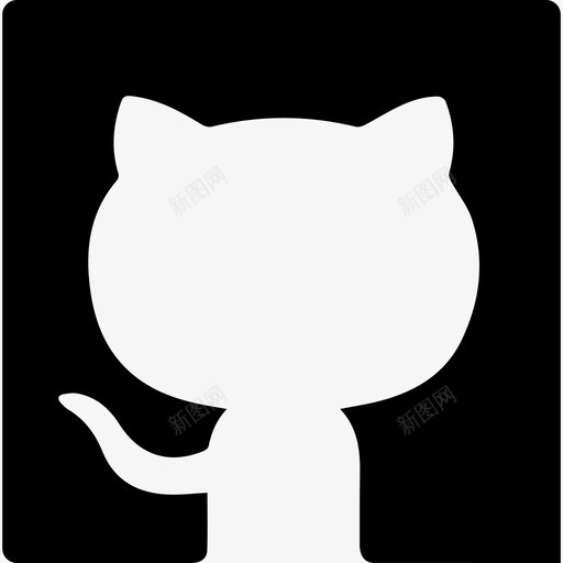 Github标志的方形轮廓酷酷图标svg_新图网 https://ixintu.com Github标志的方形轮廓 酷酷图标