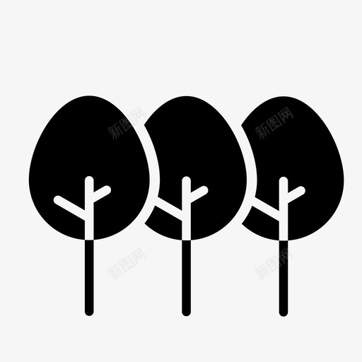 树木树林公园图标svg_新图网 https://ixintu.com 丛林 公园 果园 树木 树林 森林 环境 自然 花园 雨林
