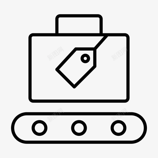 袋式输送机运输罐式图标svg_新图网 https://ixintu.com 分配 登记 皮带 系统 罐式 薄 行李 袋式输送机 运输 部件