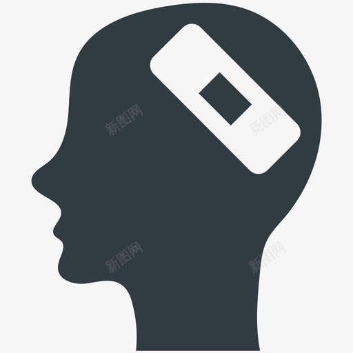 头部受伤医学健康冷标图标svg_新图网 https://ixintu.com 医学健康冷矢量图标 头部受伤