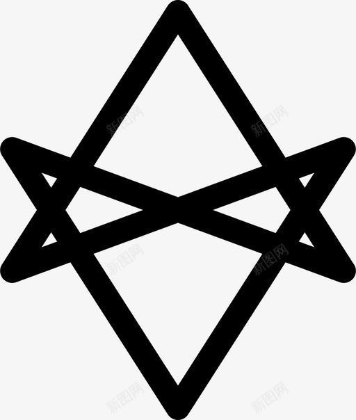 thelema哲学神秘主义图标svg_新图网 https://ixintu.com thelema 六边形 哲学 宗教 弓 民族自豪感 民族荣耀 民族象征 神秘主义 神话 辫子