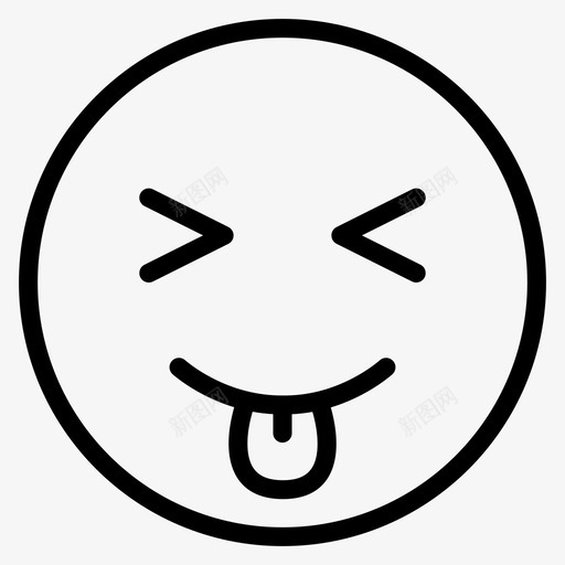 吐舌头傻恶作剧图标svg_新图网 https://ixintu.com 傻 傻傻 化身 吐舌头 平滑的情绪 微笑 恶作剧 情绪 滑稽 笑话 脸