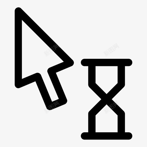 光标加载等待点图标svg_新图网 https://ixintu.com 光标加载 光标等待 点 等待 箭头 选择 选项