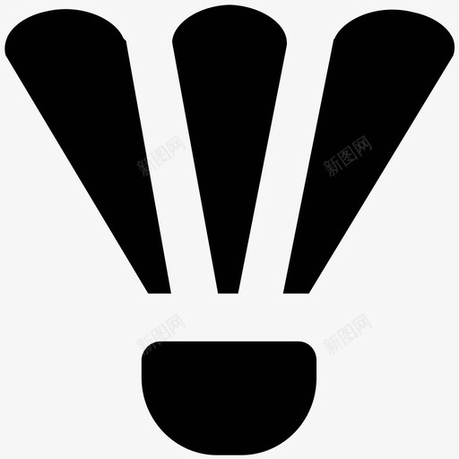 羽毛球运动大胆的固体图标svg_新图网 https://ixintu.com 羽毛球 运动大胆的固体图标
