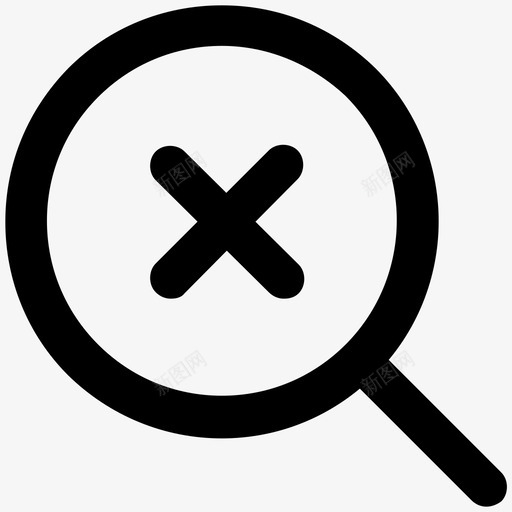 取消搜索多媒体粗体图标svg_新图网 https://ixintu.com 取消搜索 多媒体粗体图标