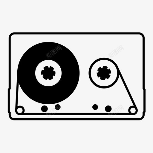 盒式磁带音频乐趣图标svg_新图网 https://ixintu.com 乐趣 卡塞特 听 快乐 混合磁带 盒式磁带 音乐 音频