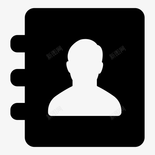 联系人个人资料电话号码图标svg_新图网 https://ixintu.com ui简单图标 个人资料 信息 列表 朋友 用户信息 电话号码 电话簿 笔记 联系人