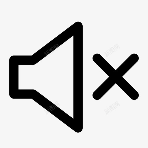 静音音频输入图标svg_新图网 https://ixintu.com android用户界面第1卷 停止 声音 扬声器 播放 输入 静音 音量 音频