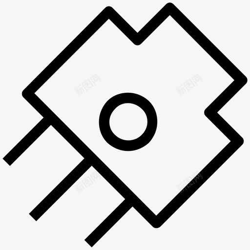 电源插头电子线路图标svg_新图网 https://ixintu.com 电子线路图标 电源插头