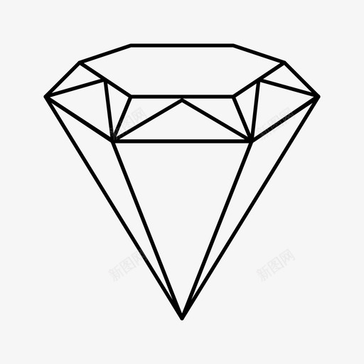 钻石成本宝石图标svg_新图网 https://ixintu.com 勋章 宝物 宝石 工作 成本 戒指 珠宝 钻石