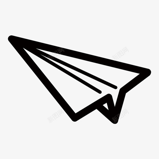 纸飞机儿童飞行图标svg_新图网 https://ixintu.com 儿童 有翼飞机 空气动力学 纸飞机 飞机 飞行
