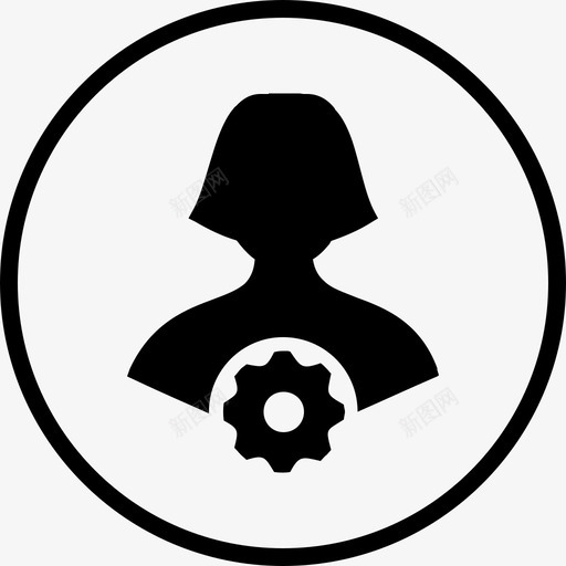 用户设置私人个性化图标svg_新图网 https://ixintu.com 个性化 头像 女性 更改 用户设置 私人 访问 调整
