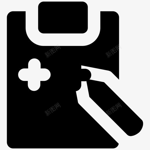 处方板健康粗体图标svg_新图网 https://ixintu.com 健康粗体图标 处方板
