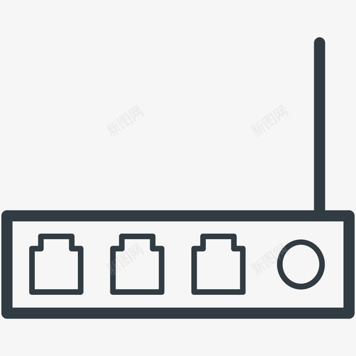 wlan连接网络线图标svg_新图网 https://ixintu.com wlan连接 网络矢量线图标