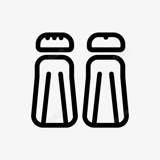 盐和胡椒展示件物体图标svg_新图网 https://ixintu.com 展示件 材料 烹饪 物体 物品 盐和胡椒 项目 食物 香料