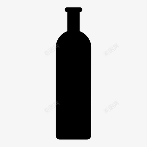 瓶子水产品图标svg_新图网 https://ixintu.com 产品 材料 水 烧瓶 物体 物品 瓶子 葡萄酒 酒精 饮料