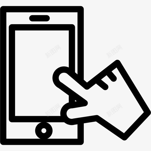 手触摸手机屏幕技术几下图标svg_新图网 https://ixintu.com 几下 手触摸手机屏幕 技术