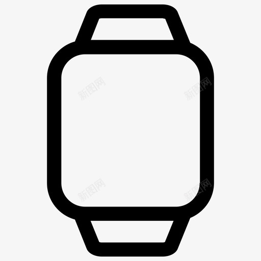 手表腕带可穿戴设备图标svg_新图网 https://ixintu.com ios 可穿戴设备 手表 智能 移动时钟 腕带 腕表 苹果 计时