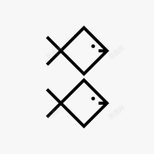 鱼鱼群帆图标svg_新图网 https://ixintu.com 两栖动物 帆 折纸 水上运动 水族馆 海洋生物 海鲜 鱼 鱼群 鳍