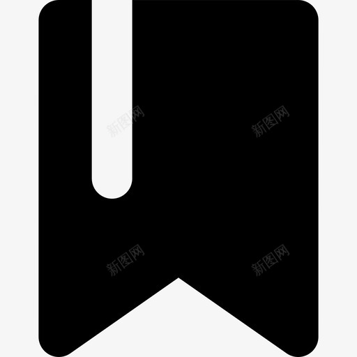 带有白线的书签变体教育基本要素图标svg_新图网 https://ixintu.com 基本要素 带有白线的书签变体 教育
