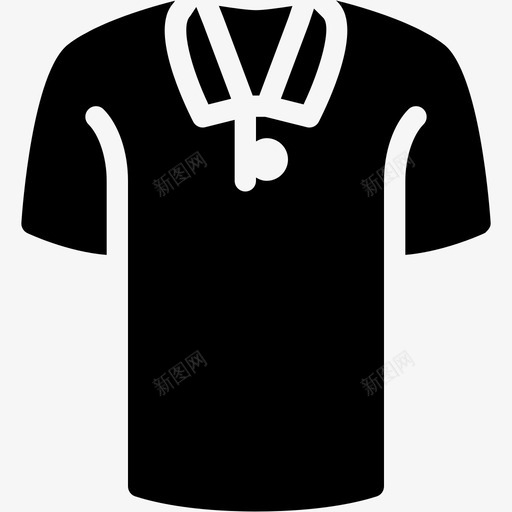 t恤衣服配件实心图标svg_新图网 https://ixintu.com t恤 衣服配件实心图标