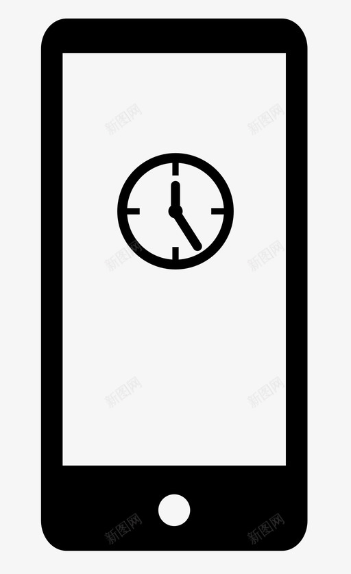智能手机时钟秒表智能手机图标svg_新图网 https://ixintu.com 录音 手机 支票 时间 智能手机 智能手机时钟 秒表 闹钟