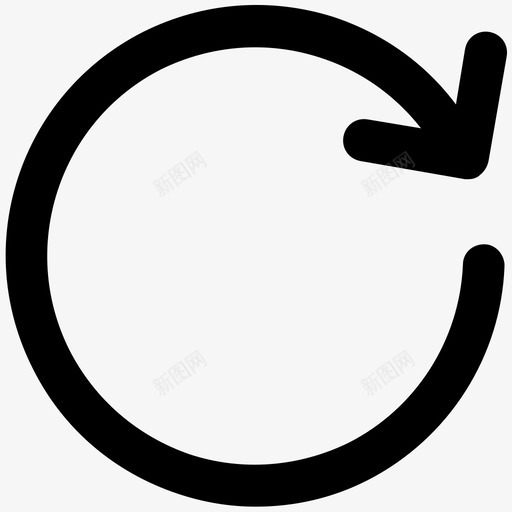 刷新和开发粗体线条图标svg_新图网 https://ixintu.com 刷新 设计和开发粗体线条图标