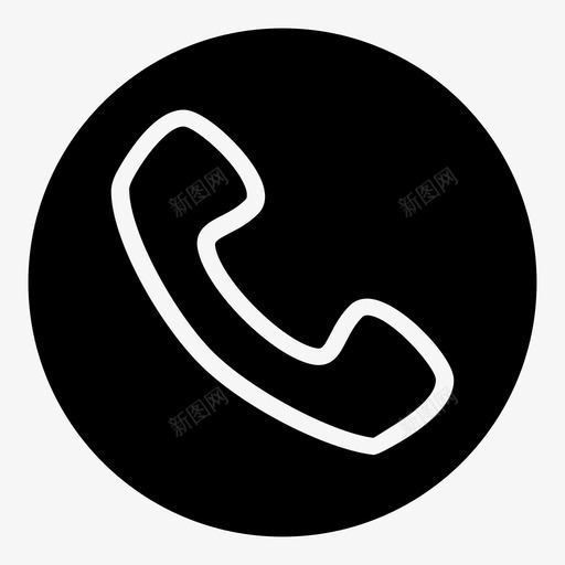 呼叫按钮图标svg_新图网 https://ixintu.com 呼叫按钮