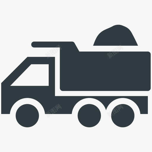 自卸卡车运输冷标图标svg_新图网 https://ixintu.com 自卸卡车 运输冷矢量图标