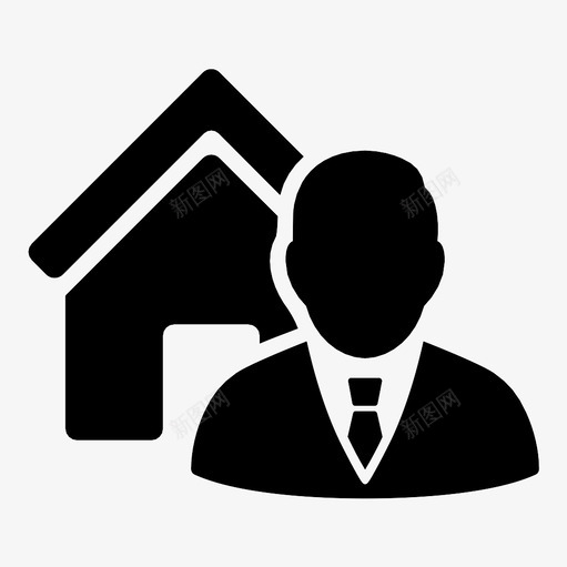 房地产经纪人卖方抵押贷款图标svg_新图网 https://ixintu.com 企业家 住宅 公寓 卖方 商人 客户 房地产经纪人 抵押贷款 经理 调解人 骗子
