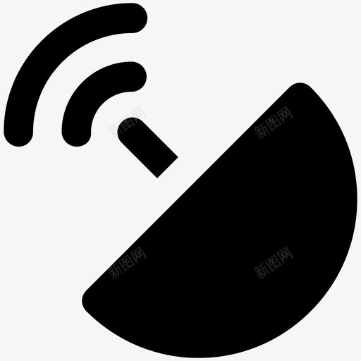 雷达电子设备加粗实心图标svg_新图网 https://ixintu.com 电子设备加粗实心图标 雷达