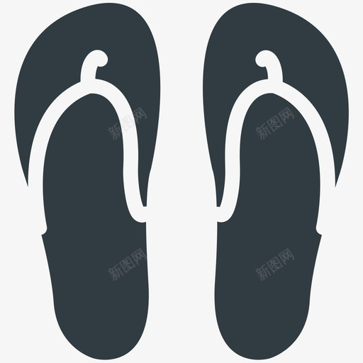 海滩夏季凉爽标图标svg_新图网 https://ixintu.com 夏季凉爽矢量图标 海滩