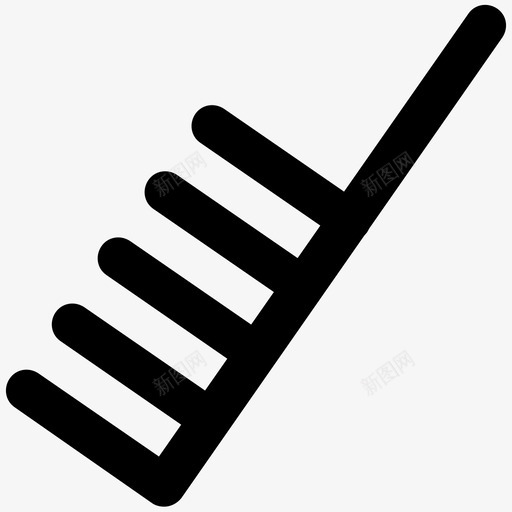 尾梳购物者买家图标svg_新图网 https://ixintu.com 买家 发型 发梳 国光 宽齿梳 尾梳 手机 时尚大胆的线条图标 计划 购物者