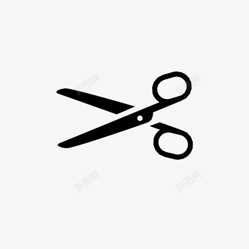 剪刀剪分图标svg_新图网 https://ixintu.com 分 剪 剪刀 少 扣 拆 擦 柄 环