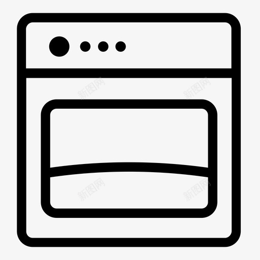 烤箱烘焙厨师图标svg_新图网 https://ixintu.com 住房 厨师 厨房 烘焙 烤箱 烹饪 食物 餐厅