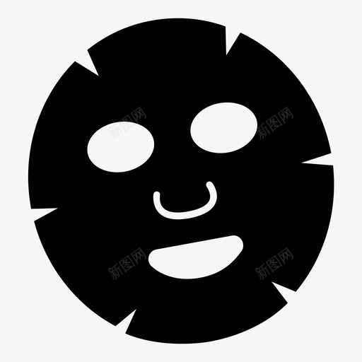 面膜吓人放松图标svg_新图网 https://ixintu.com 万圣节 吓人 头 放松 整容 服装 毛骨悚然 派对 美容 美容产品 面膜