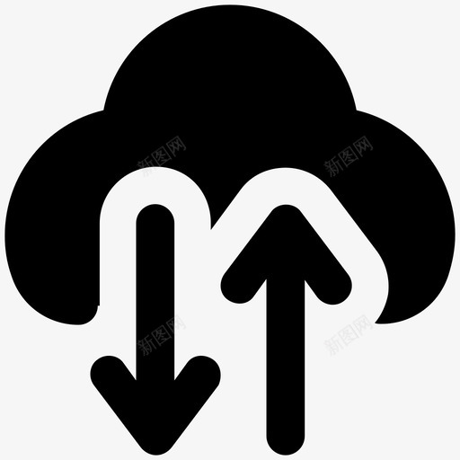 云上传搜索引擎优化和营销大胆的实线图标svg_新图网 https://ixintu.com 云上传 搜索引擎优化和营销大胆的实线图标