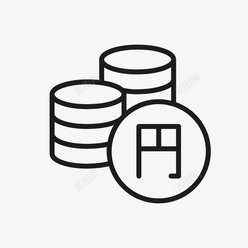 日元钞票硬币图标svg_新图网 https://ixintu.com 世界货币 基金 工资 日元 日本 硬币 货币 钞票