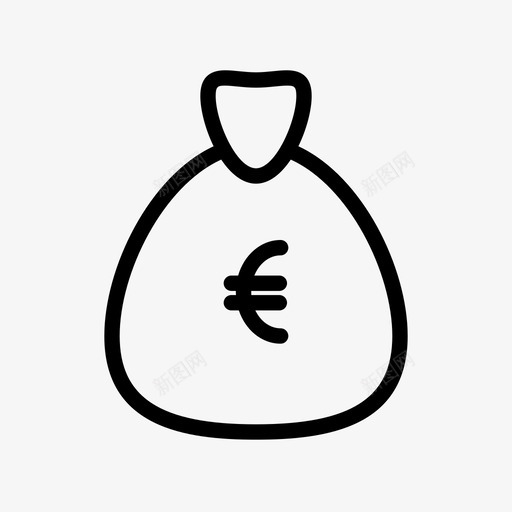 现金袋富人金钱图标svg_新图网 https://ixintu.com 名声 富人 现金袋 硬币 袋子 财富 货币金融 金融 金钱 银行